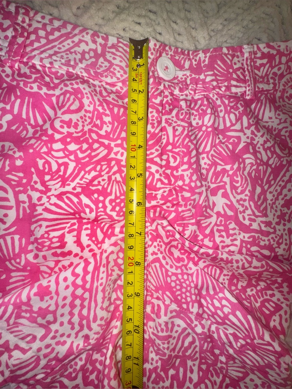 Lilly Pulitzer Buttercup Scalloped Shorts Get Crackin Sea Life Print Size 10 - Picture 5 of 12